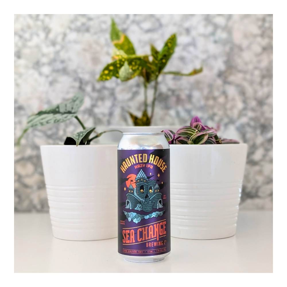 Haunted House Hazy IPA by Sea Change Brewing Co., beer label