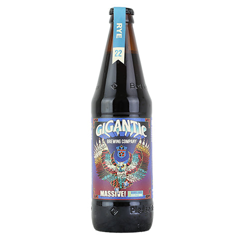 Gigantic Massive! Rye Barrel-Aged Barley Wine 2022 by Gigantic Brewing Co, beer label