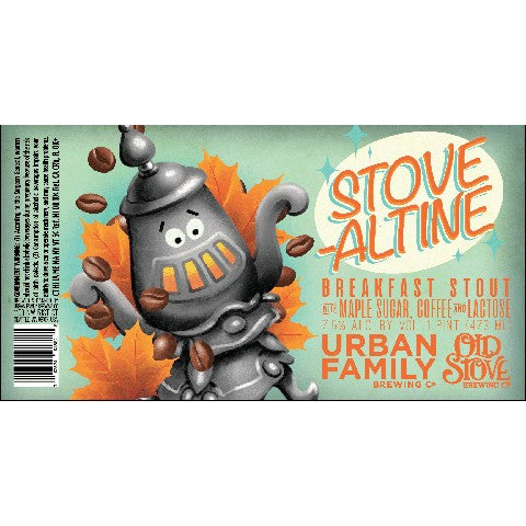 Urban Family Stovealtine Breakfast Stout by Urban Family Brewing, beer label