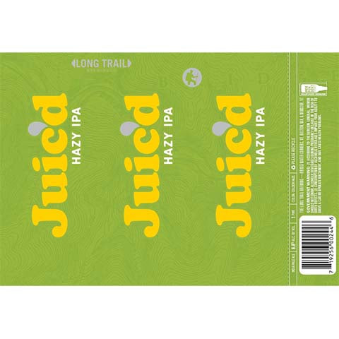 Long Trail Juic'd Hazy IPA by Long Trail Brewing Co, beer label