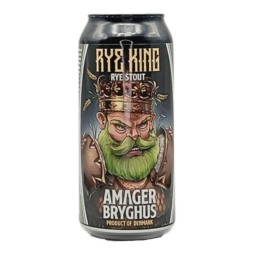 x Goose Island Beer Co. Rye King Rye Stout by Amager Bryghus, beer label