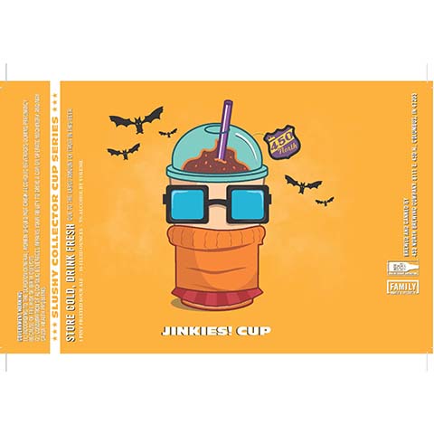 450 North Jinkies! Cup by 450 North Brewing Company, beer label