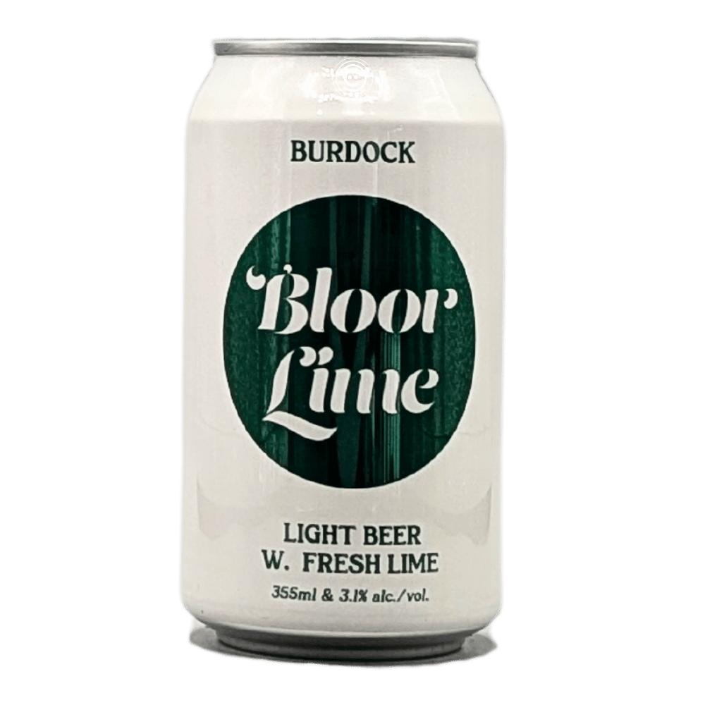 Brewery Bloor Lime Lager by Burdock, beer label