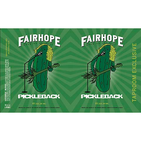 Fairhope Pickleback Sour by Fairhope Brewing Co, beer label