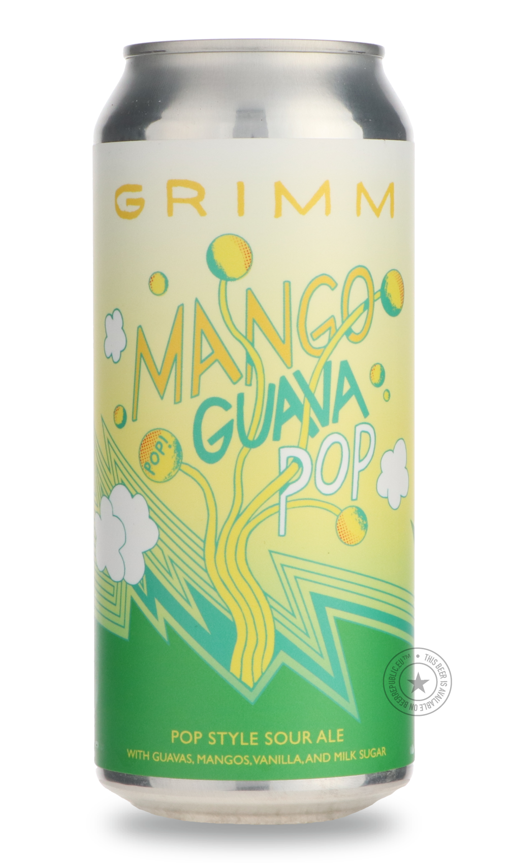 Mango Guava Pop! by Grimm, beer label