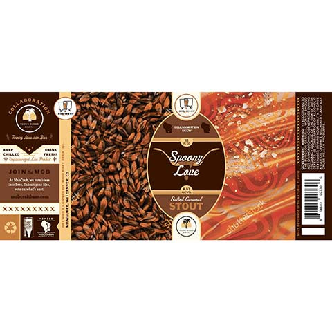 Mobcraft Spoony Love Stout by MobCraft Beer, beer label