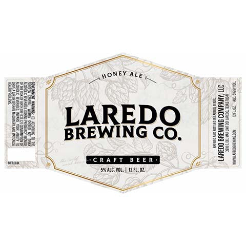 Laredo Honey Ale by Laredo Brewing Co., beer label