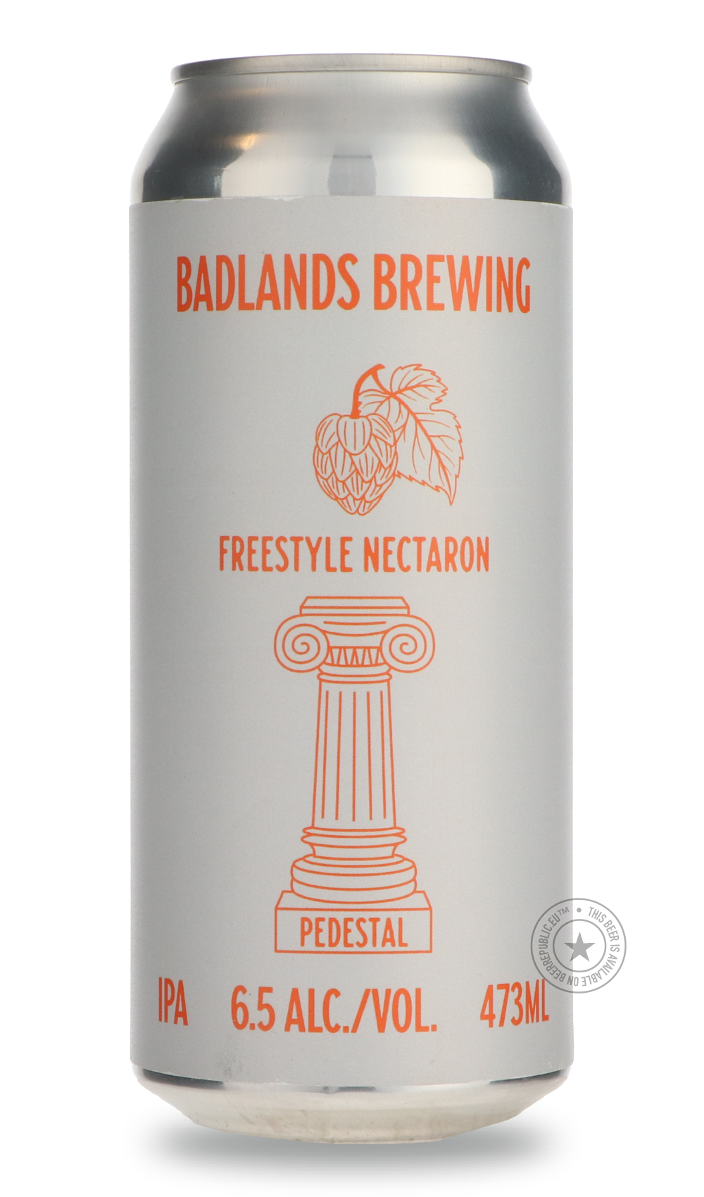 Pedestal Freestyle Nectaron by Badlands Brewery, beer label