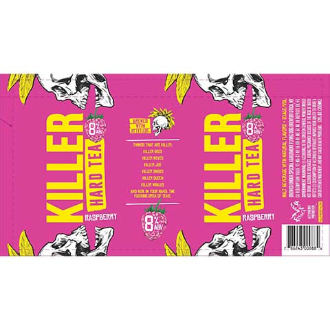 Flying Dog Killer Raspberry Hard Tea by Flying Dog Brewery, beer label