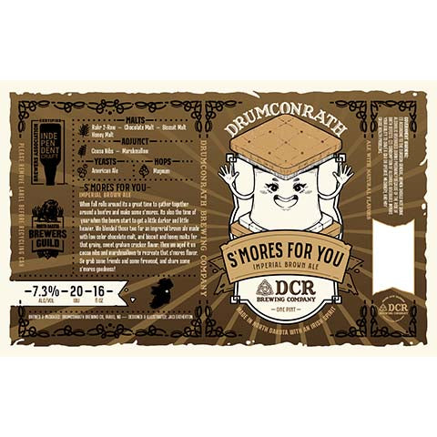 Drumconrath S'mores For You Imperial Brown Ale by Drumconrath Brewing Company, beer label