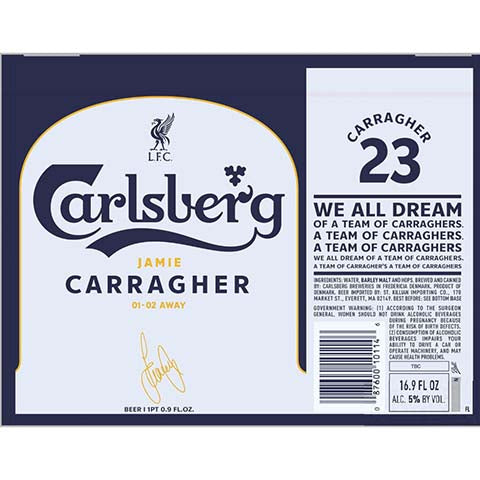 Carlsberg Carragher 23 by Carlsberg, beer label