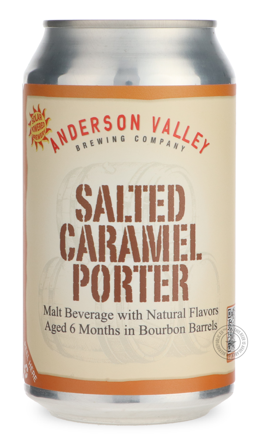 Salted Caramel Bourbon Barrel Aged Porter by Anderson Valley Brewing Company, beer label