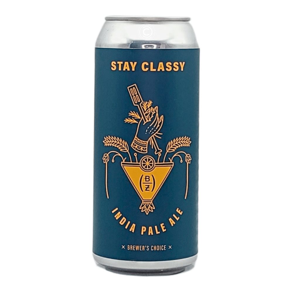 Stay Classy West Coast IPA by Barrel House Z, beer label