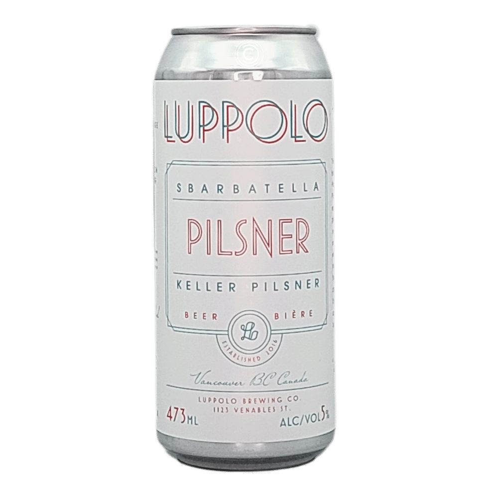 Co. Sbarbatella Keller Pilsner by Luppolo Brewing Co, beer label