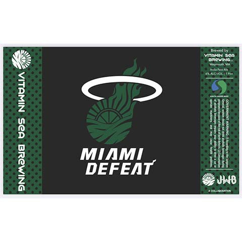 Vitamin Sea Miami Defeat IPA by Vitamin Sea Brewing, beer label