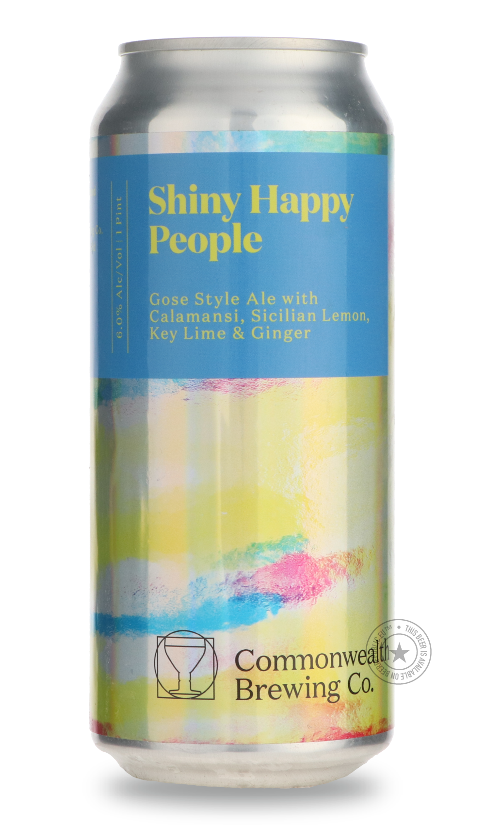Shiny Happy People by Commonwealth Brewing Co., beer label