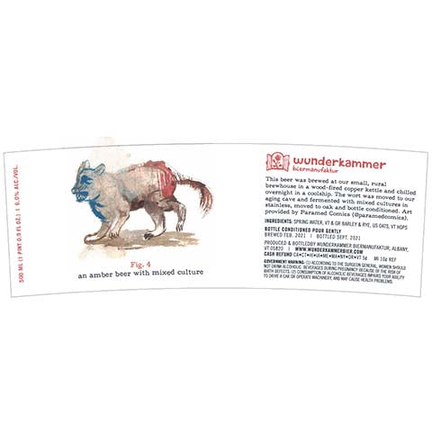 Wunderkammer Biermanufaktur Fig. 4 by Wunderkammer Biermanufaktur, beer label