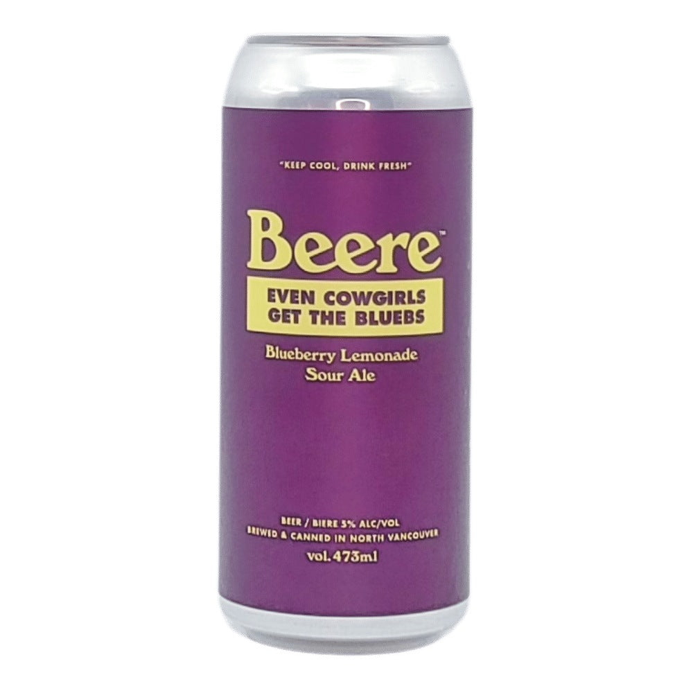 Even Cowgirls Get the Bluebs Sour by Beere Brewing Company, beer label
