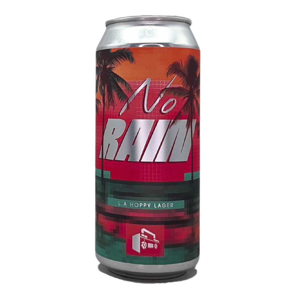 No Rain West Coast Pilsner by Boombox Brewing Company, beer label