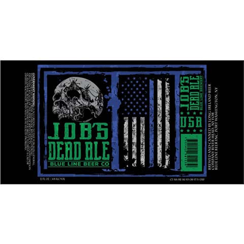 Blue Line Job's Dead Ale by Blue Line Brewery, beer label