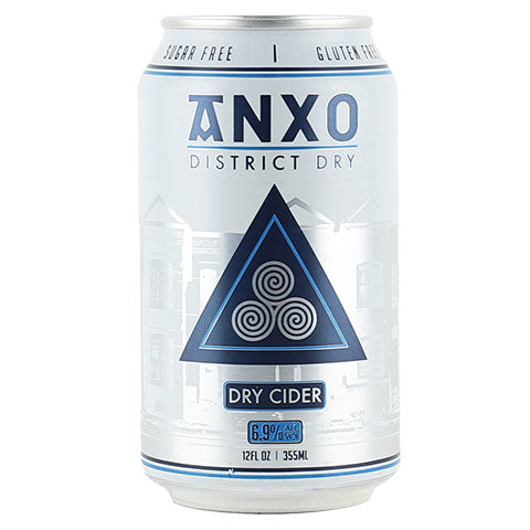 Anxo District Dry Cider by ANXO Cider, beer label