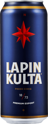 Lapin Kulta by Hartwall, beer label