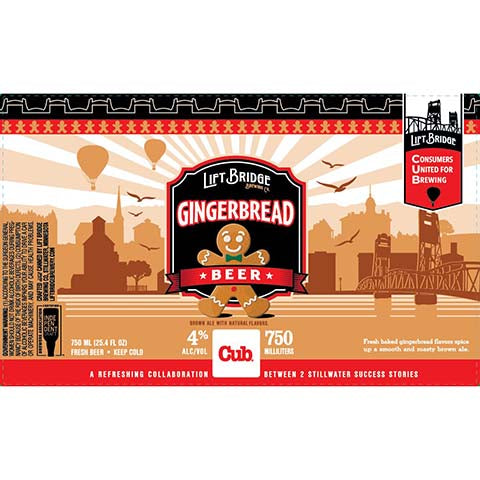 Lift Bridge Gingerbread Beer by Lift Bridge Brewery, beer label