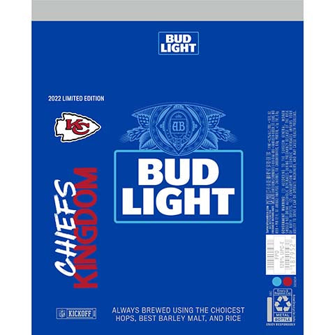Bud Light Chiefs Kingdom by Anheuser-Busch, beer label