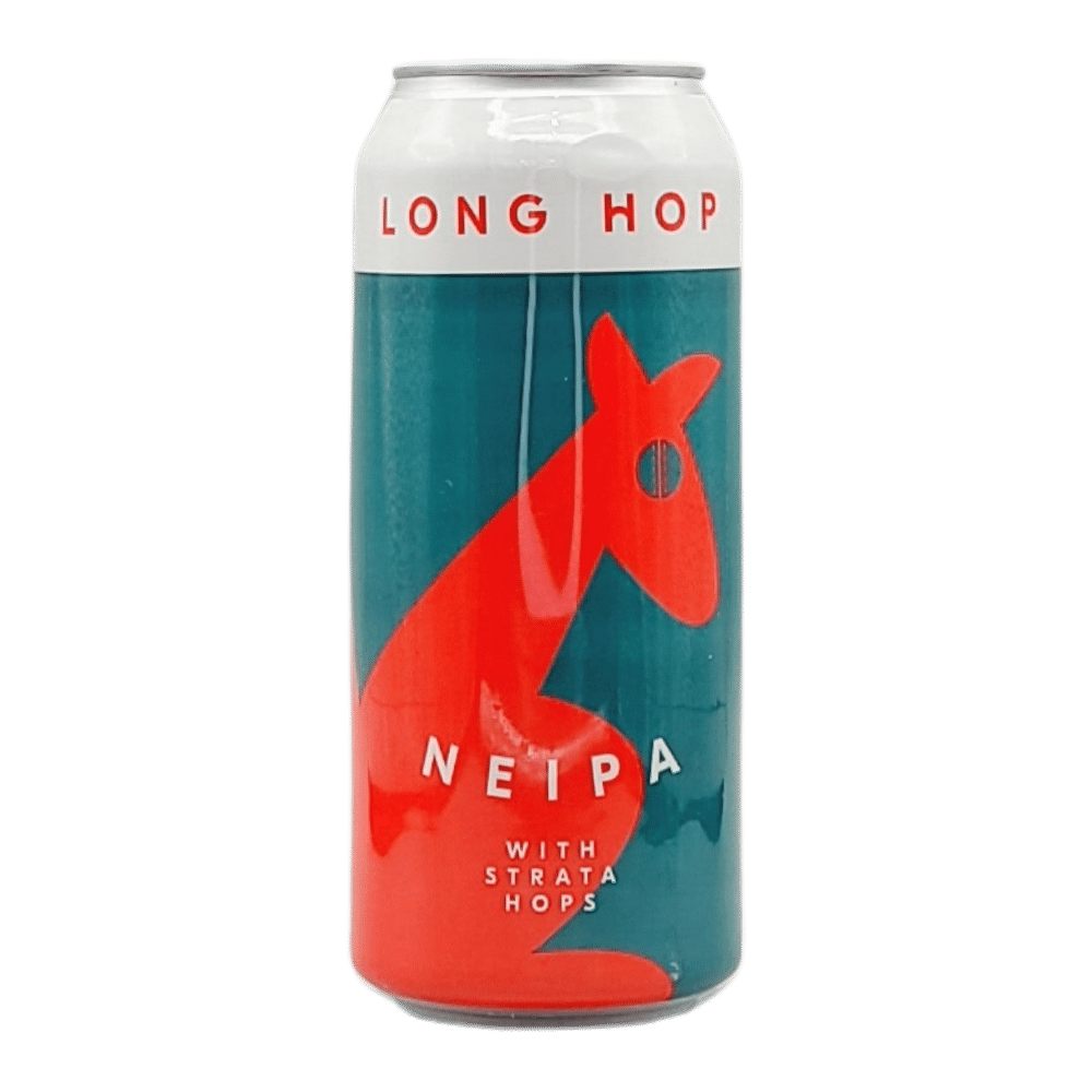 NEIPA with Strata Hops by Long Hop Brewing, beer label