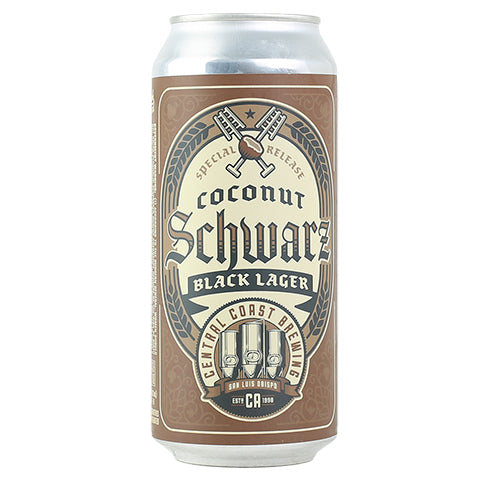 Central Coast Coconut Schwarz Black Lager by Central Coast Brewing, beer label