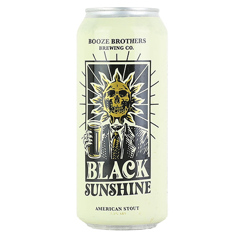 Booze Brothers Black Sunshine Stout by Booze Brothers Brewing Co., beer label
