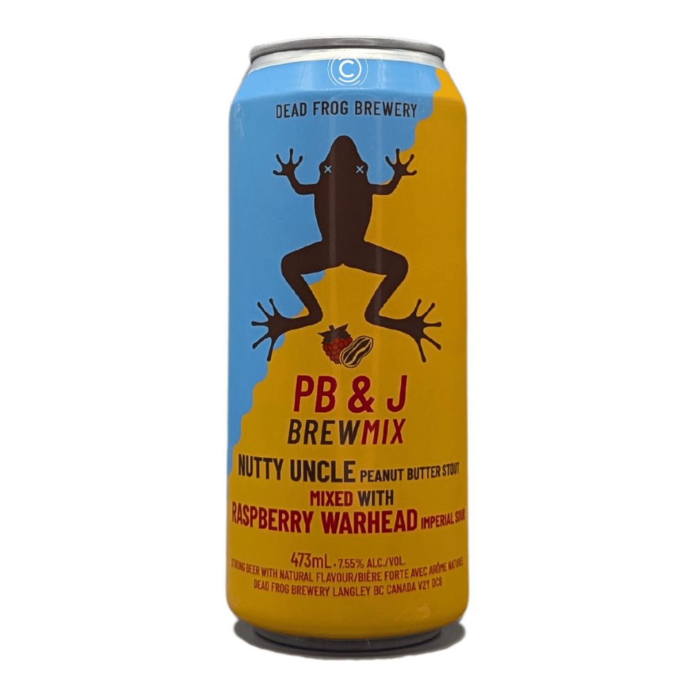 PB & J Brewmix Stout by Dead Frog Brewery, beer label