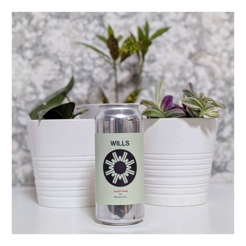 Ghost Farm Hazy IPA by Wills, beer label