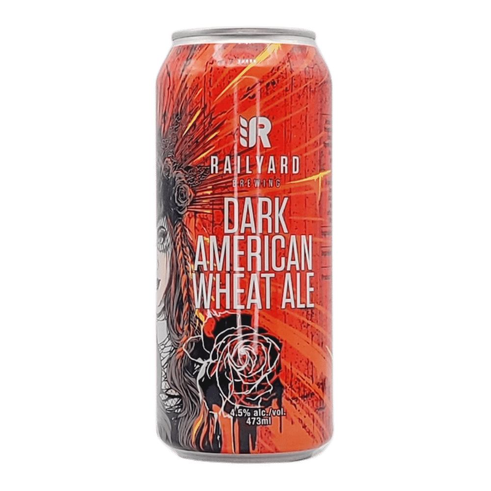Dark American Wheat Ale by Railyard Brewing Company, beer label