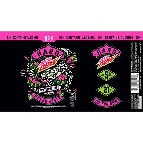 Green Rebel Hard Mtn Dew Watermelon by Green Rebel Brewing Company, beer label