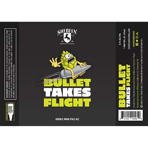 Shebeen Bullet Takes Flight DIPA by RI Brewery Collective LLC, beer label