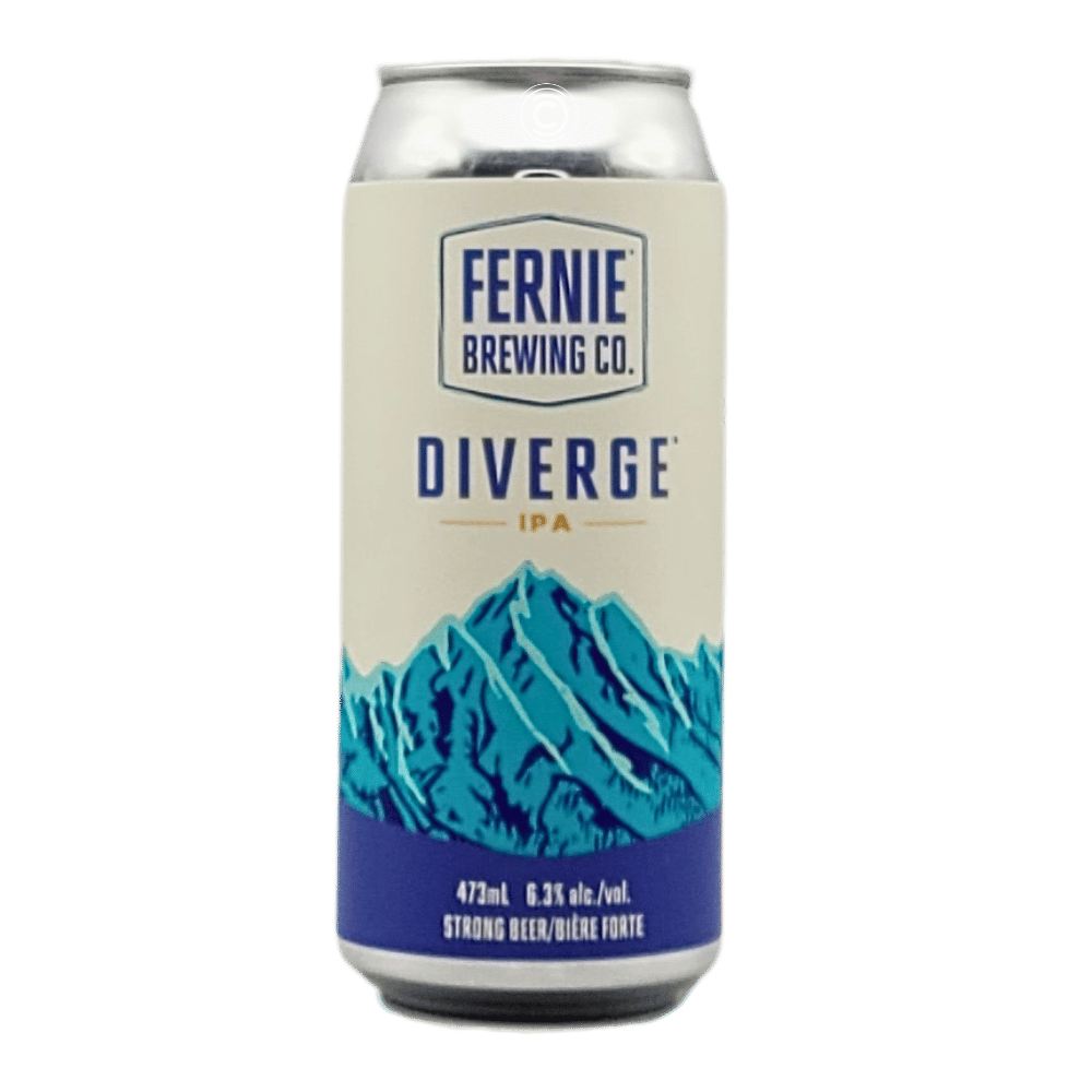 Diverge IPA by Fernie Brewing Co, beer label