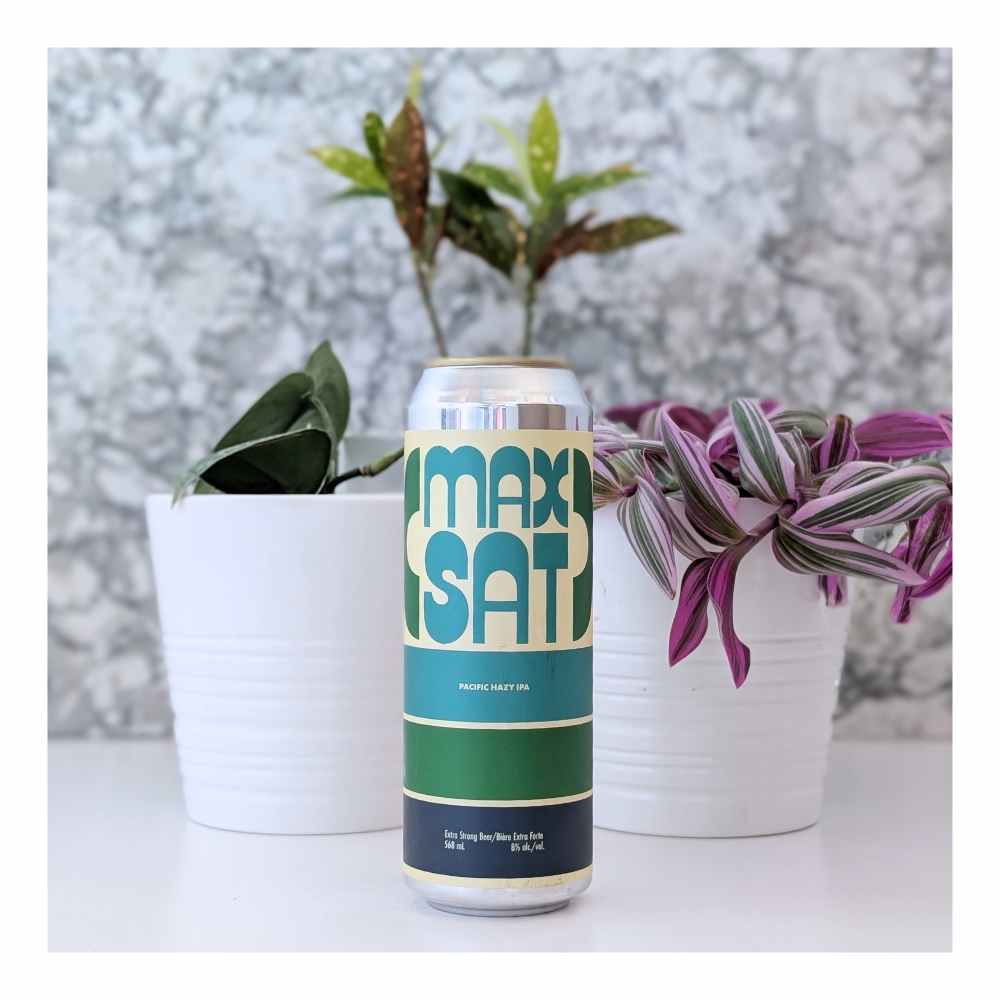 Company Max Sat Pacific Hazy IPA by Cabin Brewing Company, beer label