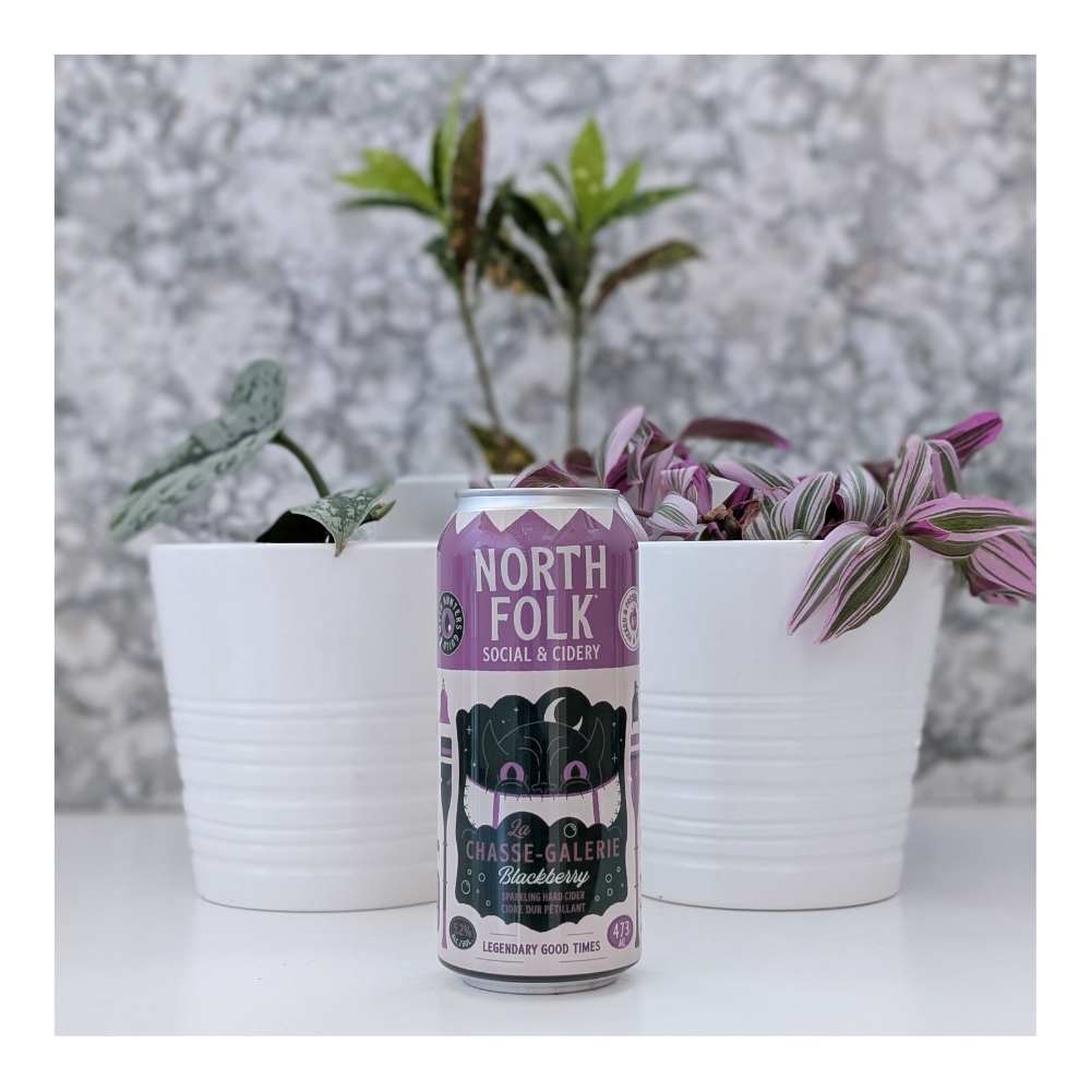La Chasse Galerie Blackberry Cider by North Folk Cidery, beer label