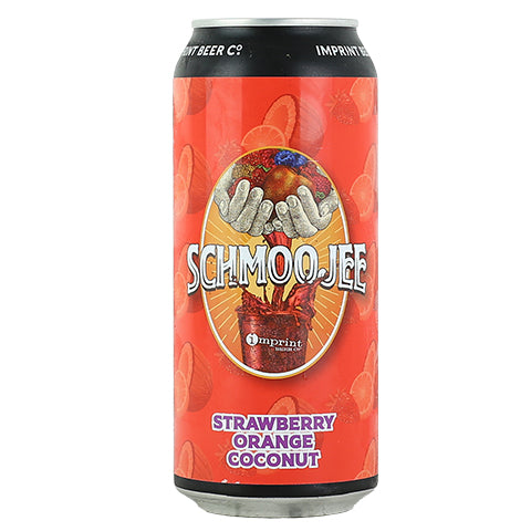 Imprint Schmoojee Strawberry, Orange, and Coconut Sour Ale by Imprint Beer Company, beer label