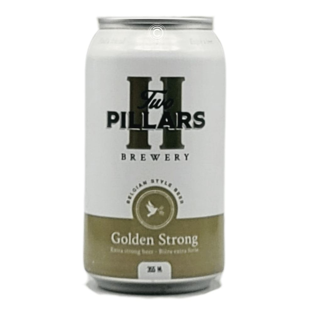 Golden Strong by Two Pillars Brewery, beer label