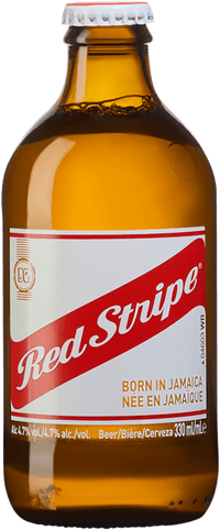 Red Stripe by Desnoes & Geddes, beer label