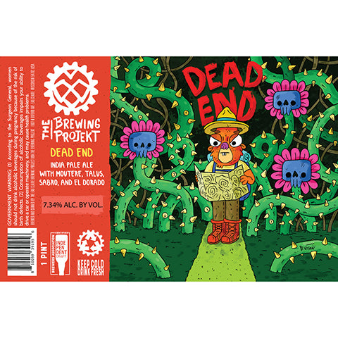The Brewing Projekt Dead End IPA by The Brewing Projekt, beer label