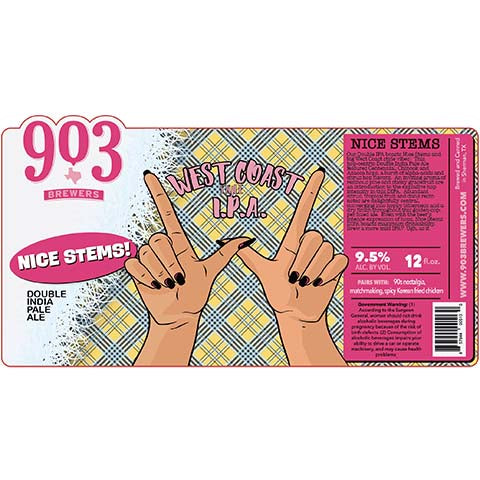903 Brewers Nice Stems! DIPA by 903 Brewers, beer label