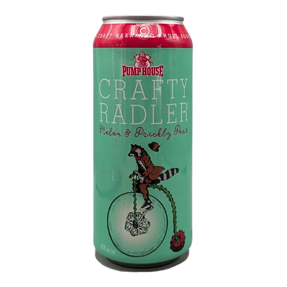 Crafty Radler Melon & Prickly Pear Radler by Pump House Brewery, beer label
