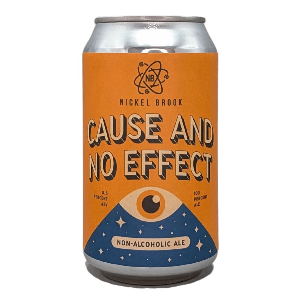 Cause & No Effect Blonde Ale Non-Alcoholic by Nickel Brook Brewing Co., beer label