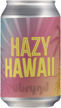 Hazy Hawaii by Öbrygd, beer label