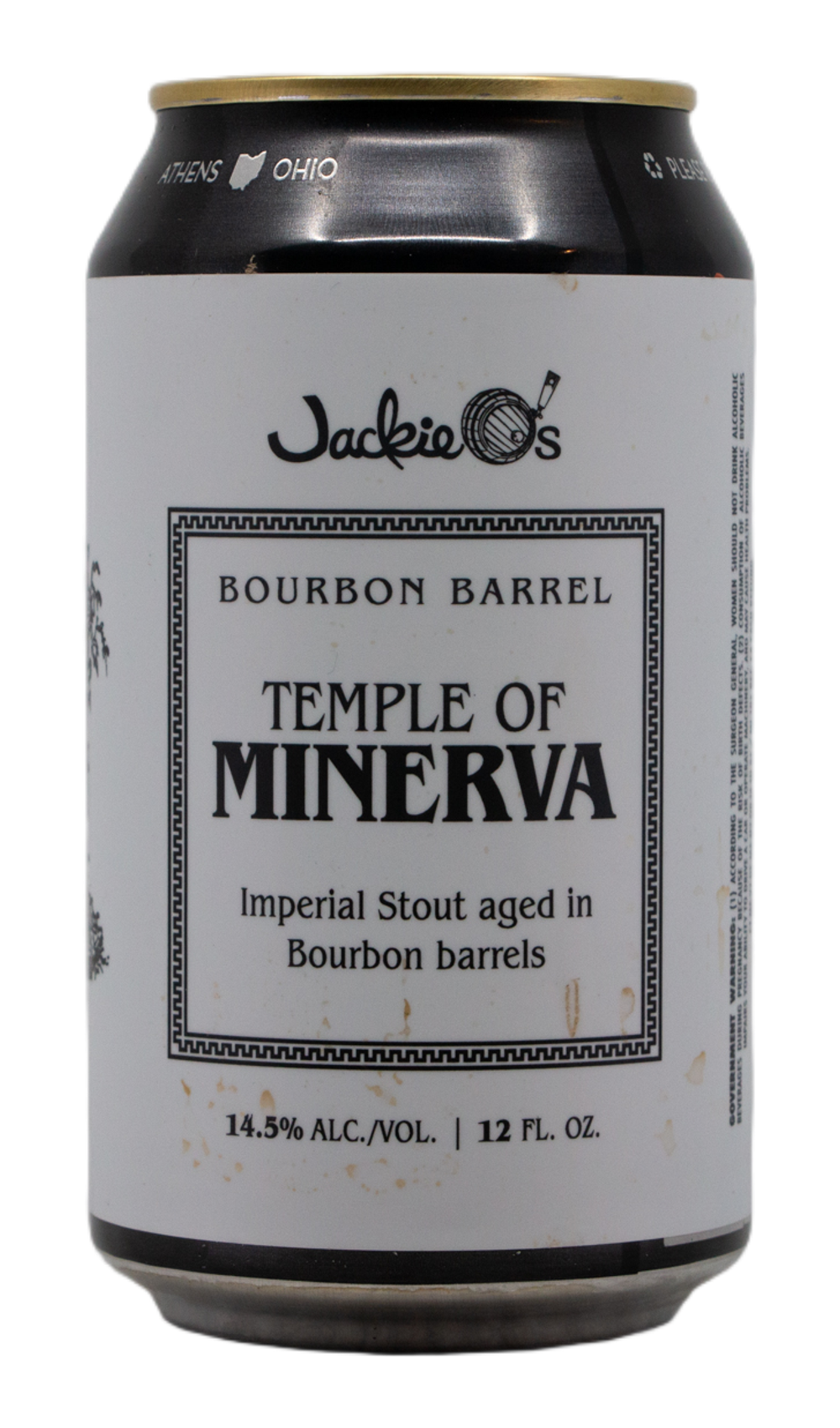 Jackie O’s Temple of Minerva (2026) by Jackie O's Brewery, beer label