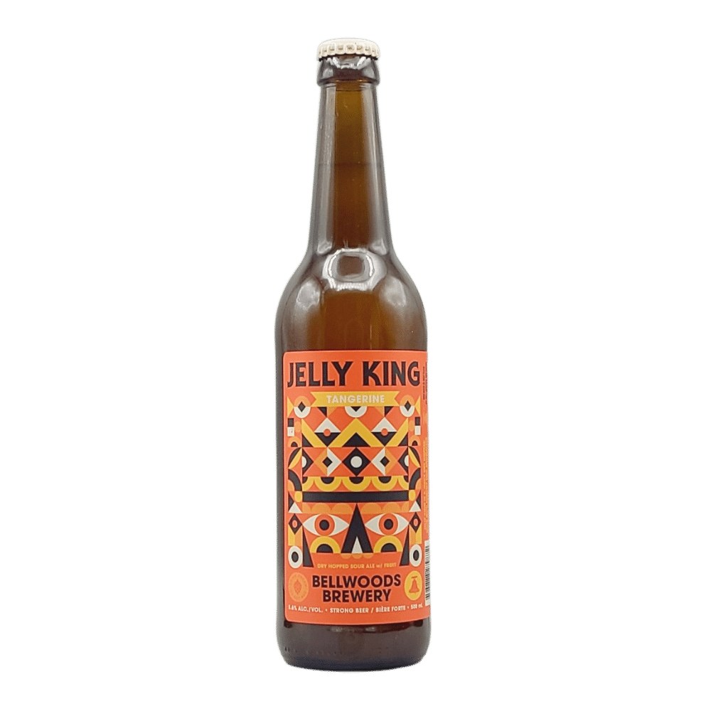 Jelly King Tangerine Sour by Bellwoods Brewery, beer label