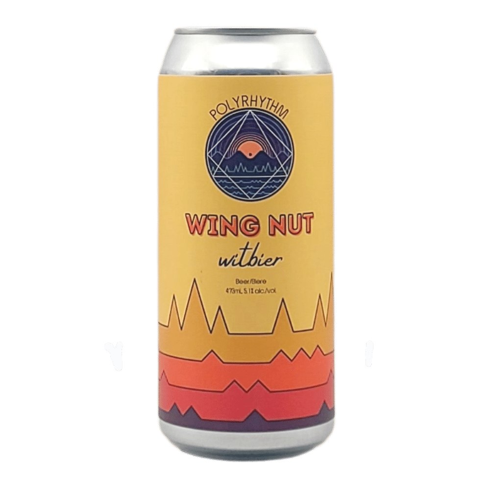 Wing Nut Wit by Polyrhythm Brewing, beer label